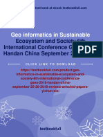 Geo Informatics in Sustainable