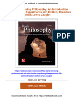 Test Bank For Doing Philosophy: An Introduction Through Thought Experiments, 6th Edition, Theodore Schick Lewis Vaughn