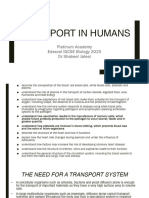 Transport in Humans Edexcel