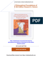 Get Test Bank For Philosophical Foundations of Education, 9/E 9th Edition Howard A. Ozmon Free All Chapters