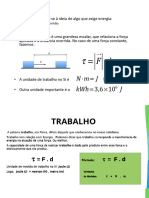 TD Física Trabalho, Potência e Energia