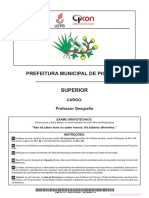 Prova Prof Geografia Picui