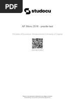 AP 微观经济学 2018 题目