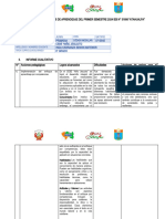 Sistematización de Logros de Aprendizaje Del Primer Semestre 2024 Ieb N