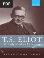 Steven Matthews - T.S. Eliot and Early Modern Literature-Oxford University Press (2013)