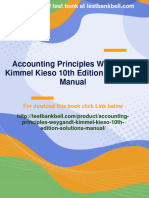 (PDF Download) Accounting Principles Weygandt Kimmel Kieso 10th Edition Solutions Manual Fulll Chapter