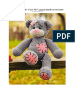 Osito de Peluche Theo PDF Amigurumi Patron Gratis