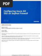 FW3511 20.0v1 Configuring Azure AD SSO On Sophos Firewall