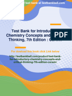 Immediate Download Test Bank For Introductory Chemistry Concepts and Critical Thinking, 7th Edition: Corwin All Chapters