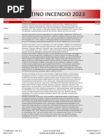 Incendio - Listino 2023