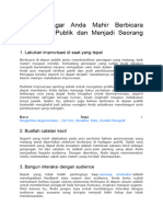 11 Tips Agar Anda Mahir Berbicara Dihadapan Publik Dan Menjadi Seorang Motivator