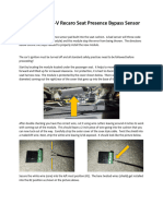 Recaro Seat Presence Bypass Sensor