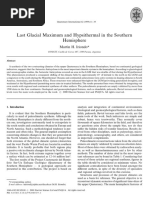 Last Glacial Maximum and Hypsithermal in The Southern Hemisphere