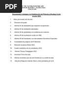 Documentos A Entregar A La Subdirección-2023 Primaria 1