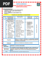 4° Dia 1 Semana 3 Escribimos Una Historieta para Difundir La Alimentación Saludable