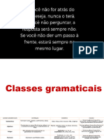 Classes Gramaticais - Reforço - Antes Das Férias