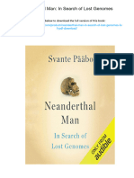 Neanderthal Man: in Search of Lost Genomes.