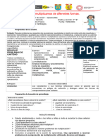 SESION DE MATEMATICA - Comparamos y Multiplicamos de Diferentes Formas.