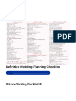 Definitive Wedding Planning Checklist - Wedding Planning Timeline