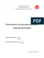 Actividad Inmunizaciones en Plena Pandemia 2020