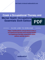 (PDF Download) Creek S Occupational Therapy and Mental Health Occupational Therapy Essentials Sixth Edition Wendy Bryant Fulll Chapter