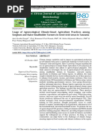 Yusuph Et Al 2023 Usage of Agroecological CSA REVISED 20240106