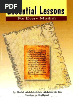 "Essential Lessons For Every Muslim" by Shaikh 'Abdul 'Aziz Bin Abdellah Bin Baz