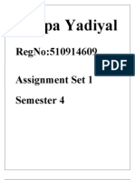 Assignment 4th Sem - Set 1