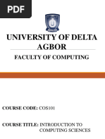 Cos101 - Introduction To Computing Sciences - 051335