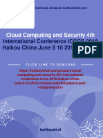 Cloud Computing and Security 4th: International Conference ICCCS 2018 Haikou China June 8 10 2018 Revised