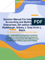 Solution Manual For International Accounting and Multinational Enterprises, 6th Edition by Lee H. Radebaugh, Sidney J. Gray Ervin L. Black