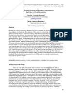 Extensive Reading Strategy and Reading Comprehension Individual Vs Group Instruction