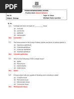 MCQ AS CB IX Bio 6 Tissues