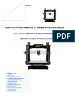 Prusa Desktop 3d Printer Manual