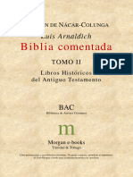 Biblia Comentada Tomo II Libros Historicos A.T. Versión Nacar Colunga - Luis Arnaldich