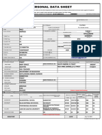 CS Form No. 212 Personal Data Sheet Revised RODELIO PANOY 1