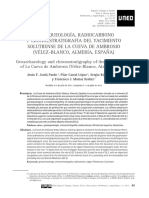 Geoarqueologia Radiocarbono y Cronoestra