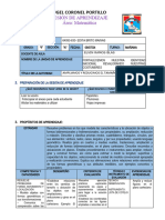 Sesion de Aprendizaje - Matematica