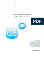 Alarma de Seguridad G5 Manual de Usuario