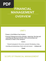 Financial Management Overview