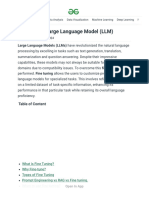 Fine Tuning Large Language Model (LLM) - GeeksforGeeks