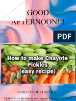 Chayote Pickles