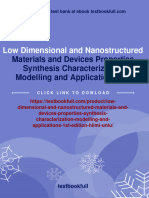 Materials and Devices Properties Synthesis Characterization Modelling and Applications 1st