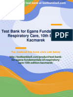 Immediate Download Test Bank For Egans Fundamentals of Respiratory Care, 10th Edition: Kacmarek All Chapters