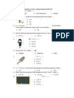 Soal PAS Kelas 2 Ta 2223