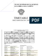 Time Table First Sem 2024-25-31.07.24