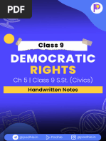 Democratic Rights - Class 9 Notes Padhle