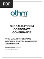 Globalization and Corporate Governance Assignment PDF