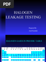 Halogen Leak Testing