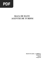 Baza de Date - Agentie de Turism